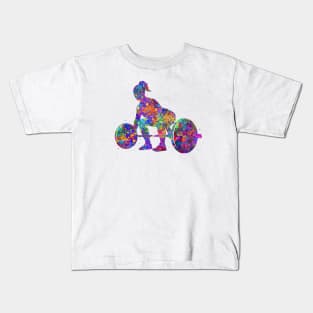 Weightlifter woman Kids T-Shirt